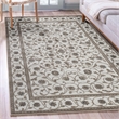Radici USA Pisa Traditional Vine Floral Bone White Rectangular Polypropylene Area Rug 3'3