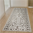 Radici USA Pisa Traditional Vine Floral Bone White Runner Polypropylene Rug 2'2
