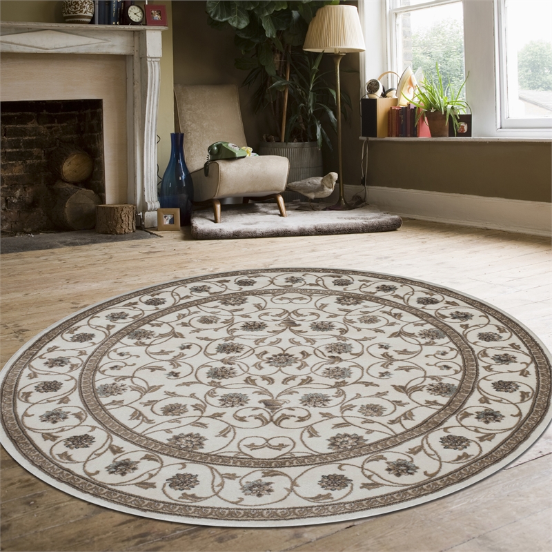 Radici USA Pisa Traditional Vine Floral Bone White 5'3