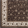 Radici USA Pisa Traditional Vine Floral Brown Rectangular Polypropylene Area Rug 5'3