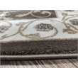 Radici USA Pisa Traditional Vine Floral Brown Rectangular Polypropylene Area Rug 5'3