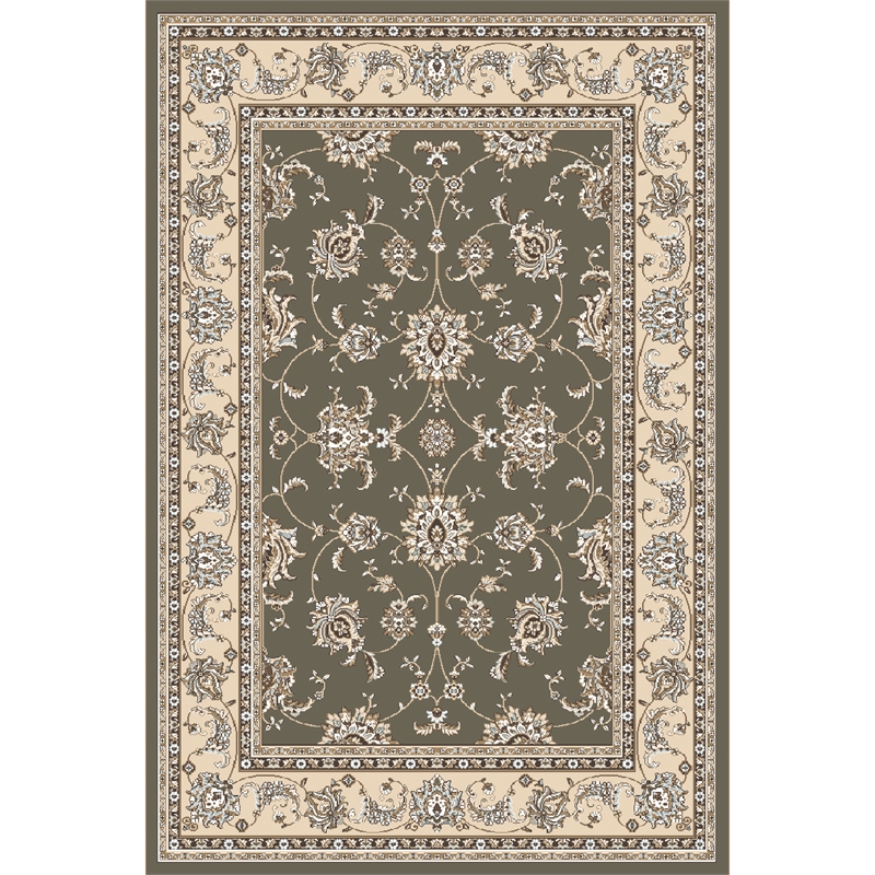 Radici USA Pisa Traditional Oriental Light Green Rectangular Polypropylene Area Rug 5'3