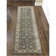 Radici USA Pisa Traditional Oriental Light Green Runner Polypropylene Rug 2'2
