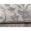 Radici USA Pisa Transitional Damask Bone White Rectangular Polypropylene Area Rug 5'3