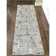 Radici USA Pisa Transitional Damask Bone White Runner Polypropylene Rug 2'2