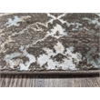 Radici USA Pisa Transitional Damask Brown Rectangular Polypropylene Area Rug 5'3