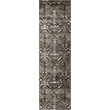 Radici USA Pisa Transitional Damask Brown Runner Polypropylene Rug 2'2