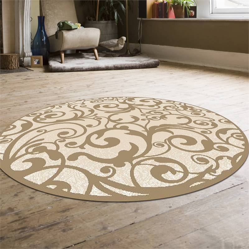 Radici USA Pisa Transitional Scroll Ivory 5'3