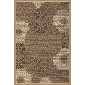 Radici USA Pisa Modern Transitional Beige Rectangular Polypropylene Area Rug 7'10&quot x 10'6&quot