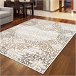 Radici USA Pisa Modern Transitional Bone White Rectangular Polypropylene Area Rug 5'3
