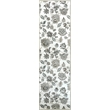 Radici USA Pisa Traditional Floral Bone White Runner Polypropylene Rug 2'2