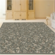 Radici USA Pisa Botanical Floral Light Green Rectangular Polypropylene Area Rug 3'3