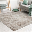 Livigno 1241 Transitional Striated Beige Polypropylene Area Rug 3'3