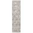 Livigno 1243 Transitional Geometric Beige Runner Polypropylene Area Rug 2'2