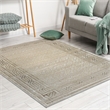 Davide 1231 Transitional Bordered Beige Polypropylene Area Rug 5'3