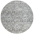 Livigno 1244 Transitional Abstract Grey Round Polypropylene Area Rug 7'10