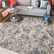 Livigno 1242 Transitional Floral Grey Polypropylene Area Rug 7'10
