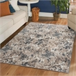 Livigno 1242 Transitional Floral Grey Polypropylene Area Rug 7'10
