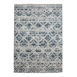 Livigno 1243 Transitional Geometric Blue Polypropylene Area Rug 3'3