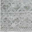 Livigno 1243 Transitional Geometric Green Round Polypropylene Area Rug 5'3