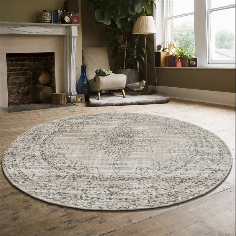 Radici USA Colosseo Traditional Medallion Bone White 5'3