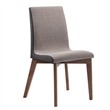 7 Pcs Wooden Dining Set-Butterfly Leaf Dining Table with 6 Gray Fabric Chairs