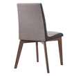 7 Pcs Wooden Dining Set-Butterfly Leaf Dining Table with 6 Gray Fabric Chairs