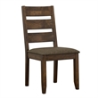 7 Pcs Wooden Dining Set X-Shape Dining Table with 6 Slatted Wood Chairs