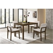 5 Pieces Casual Wooden Dining Set- Dining Room Table and 4 Kitchen Chairs