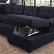 U-Shaped Sleeper Sectional Sofa Pull Out Bed Storage Chaise Seats 6 Sofabed