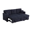 Reversible Sleeper Sectional Sofa with Storage Chaise and Pull Out Sleeper Bed