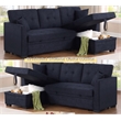 Reversible Sleeper Sectional Sofa with Storage Chaise and Pull Out Sleeper Bed
