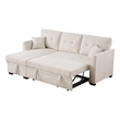 Reversible Sleeper Sectional Sofa with Storage Chaise and Pull Out Sleeper Bed