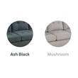 2-PC Sectional Sofa with Modern Nailheads Design-Mushroom