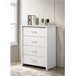 4 Drawers Chest Wood Storage Cabinet for Bedroom & Living Room