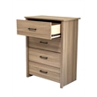 4 Drawers Chest Wood Storage Cabinet for Bedroom & Living Room