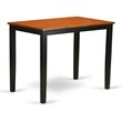 East West Furniture Yarmouth Wood Counter Height Table in Black/Cherry