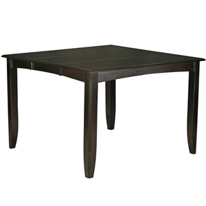 East West Furniture Fairwind 54&quot Square Wood Dining Table in Cappuccino