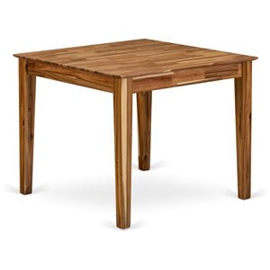 East West Furniture 36&quot Traditional Asian Hardwood Dining Table in Oak