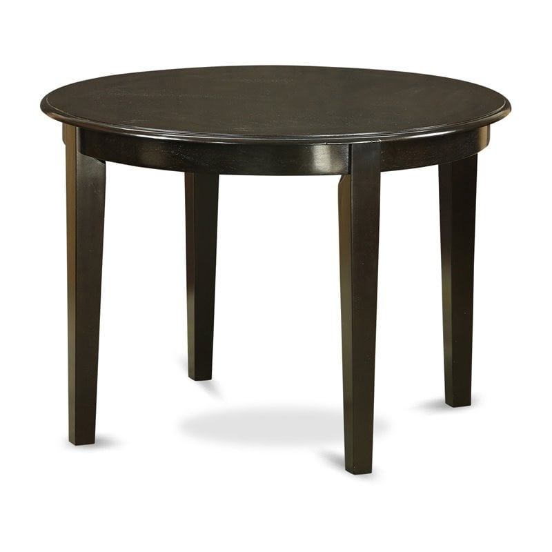 East West Furniture Boston 3-piece Small Kitchen Table Set in Cappuccino