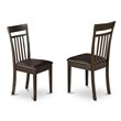 East West Furniture Boston 3-piece Small Kitchen Table Set in Cappuccino