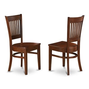 East West Furniture Vancouver 11&quot Wood Dining Chairs in Espresso (Set of 2)