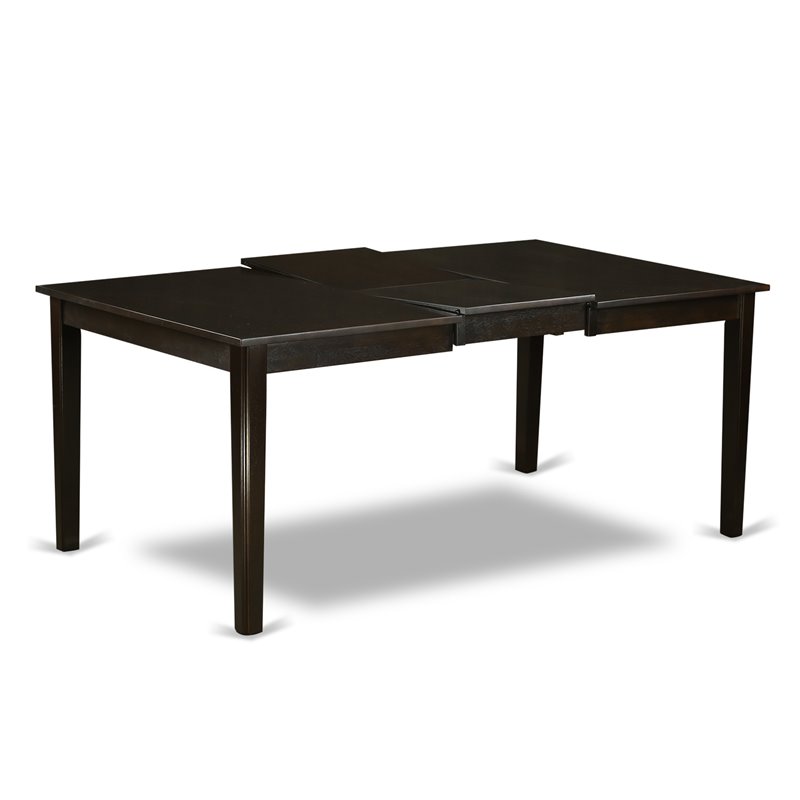 East West Furniture Henley Rectangular Wood Dining Table in Cappuccino