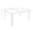 East West Furniture Henley Rectangular Wood Dining Table in Cappuccino