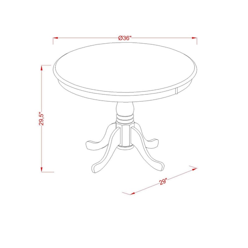 East West Furniture Antique 36