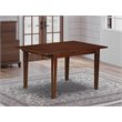 East West Furniture Milan Rectangular Wood Dining Table in Mahogany