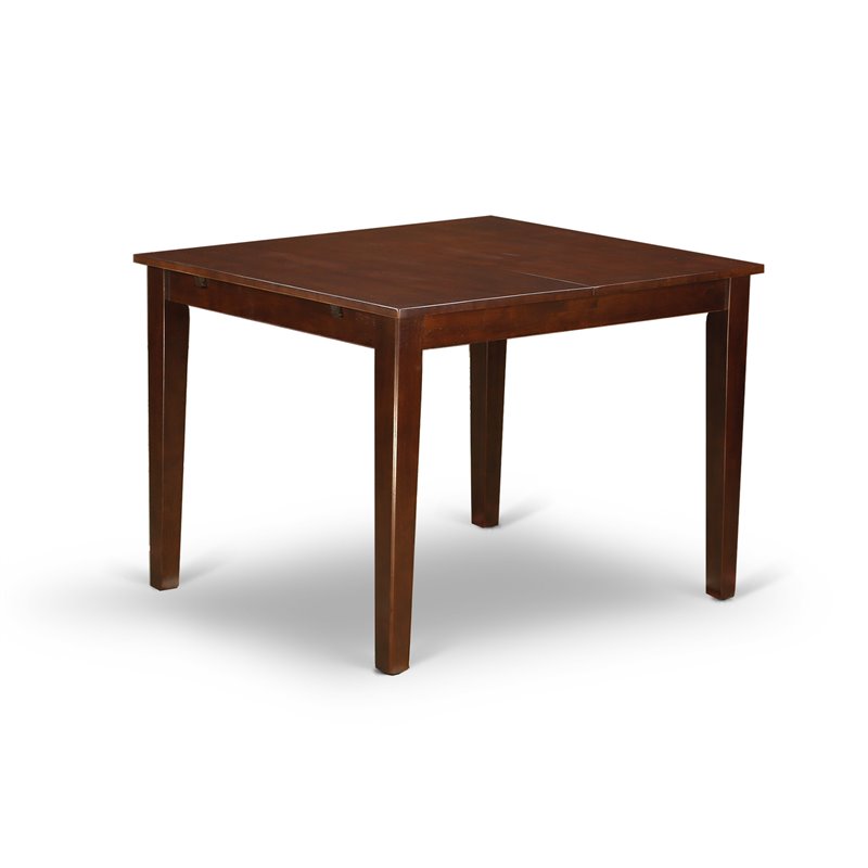 East West Furniture Milan Rectangular Wood Dining Table in Mahogany