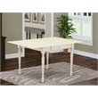 East West Furniture Monza Rectangular Wood Dining Table in Linen White