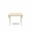 East West Furniture Monza Rectangular Wood Dining Table in Linen White