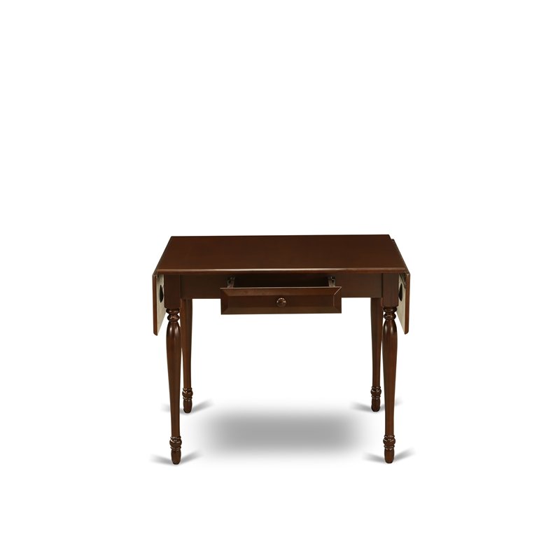 East West Furniture Monza Rectangular Wood Dining Table in Mahogany